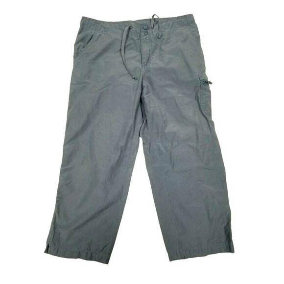 Columbia Mens Outdoor Cargo Pants Blue Size 14/16 Adjustable Waist Zip‎ Pockets - Picture 1 of 10